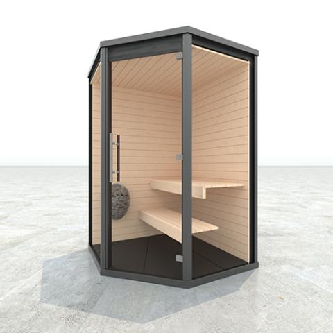 Hele Mini Sauna Cutaway